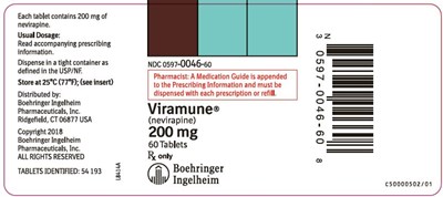 Viramune Tablets Bottle Label.jpg Viramune Tablets Bottle Label